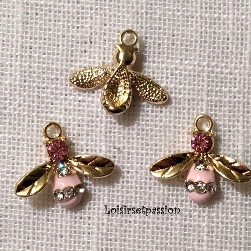 Charm breloque abeille - charm,