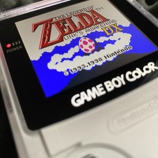 ULTIMATE Nintendo Gameboy Color Blanche Gameboy IPS Light Backlit Backlight HD