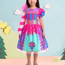 Robe de princesse à col rond