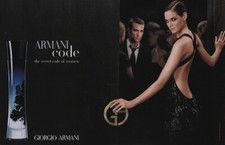 Publicité papier Parfum. Perfume ad. G. ARMANI Armani Code 2006 double page