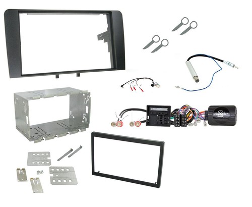 Double din panneau façade - double,