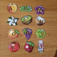 Collection Gervais/ Alphabet / 12 Magnets Différents 