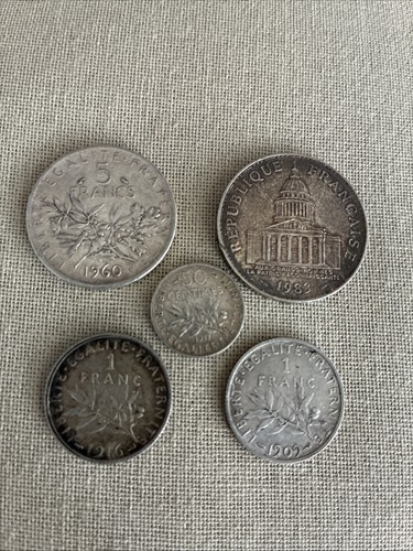 Lot pièces françaises - de,