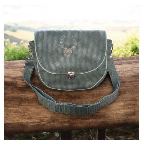 Sac bandoulière velours - bandoulière,