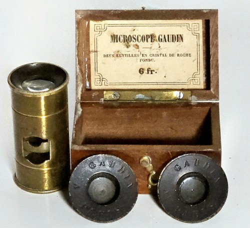 Ancien microscope miniature - microscope,