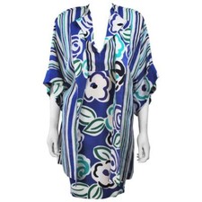 TORRENTE Vintage Womens Green Blue White Striped Linen Halter Dress Jacket Set 8