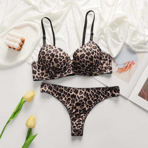 Ensemble lingerie leopard - lingerie,