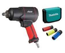 Vigor 1/2 " Clés à Chocs Makita E-12354 Noix Inserts Clé Air Comprimé