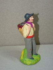 T3 9 cm santon ancien Carbonel Le vigneron crèche Provence