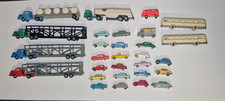 NOREV ancien lot de 27 pièces 1/87 HO + 2 bus chausson clé