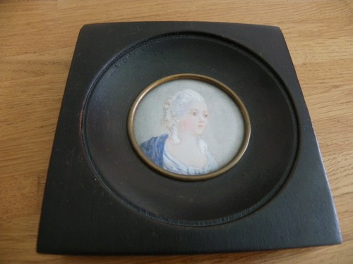 Miniature ancienne peinte - peinte,
