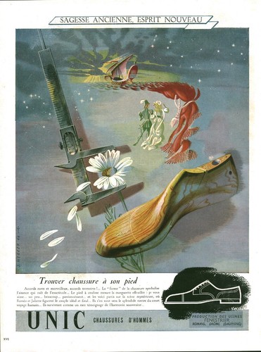 Publicité ancienne chaussure