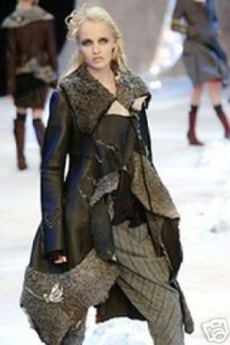 Rare manteau cuir - manteau, peau