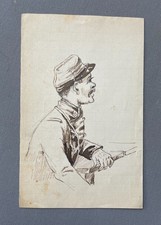 Portrait de soldat, dessin à
