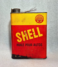 RARE Bidon d'huile SHELL -