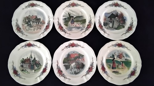 Assiettes dessert en - 6,