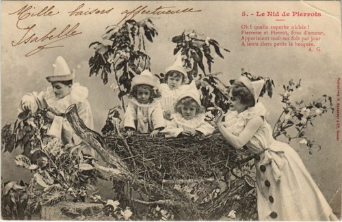 Cpa nid de pierrots - nid,