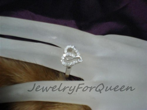 Cubic zirconia heart - cz, bridal