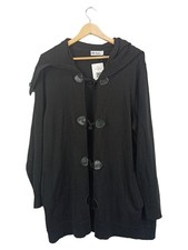 Ulla Popken Duffle-coat Femme Noir Casual Capuche (EU 46)