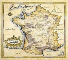 Antique Style Map of The