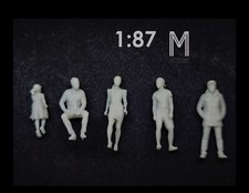 HO 1/87 set x5 figurine