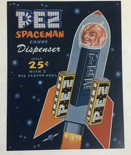 Pez spaceman candy advertising - candy,