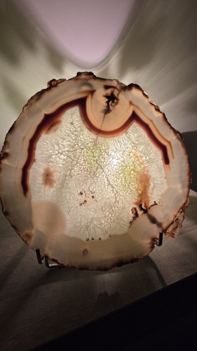 Tranche agate brésil - d'agate,