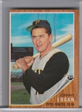 1962 TOPPS #573 JOHNNY LOGAN PITTSBURGH PIRATES 3197