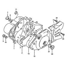 SUZUKI DR 125 SE 1994-2003 Kit vis BTR inox moteur complet DR125 DR125SE