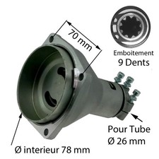 Support moteur  + Cloche D'Embrayage Débroussailleuse 9 dents LIVRAISON Gratuite