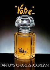 Publicité papier Parfum. Perfume ad.  JOURDAN Vôtre 1980