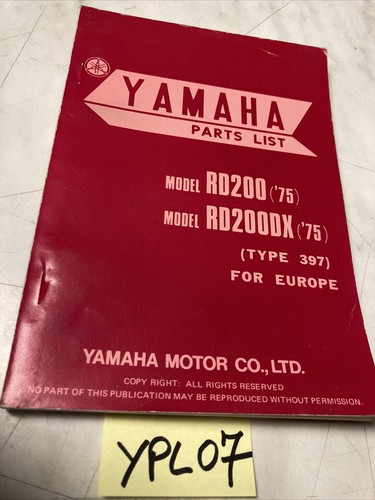 Yamaha rd200 rd200dx type - type, 397