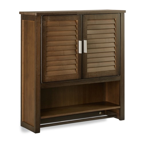 Armoire suspendue marron