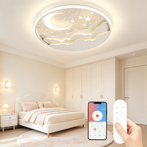Rond plafonnier avec minuterie - rond,