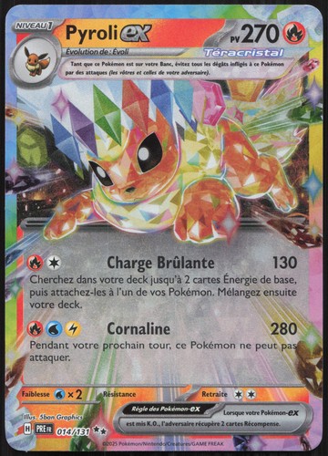 Carte pokémon pyroli - pokémon, pyroli-ex