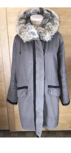 Manteau parka renard marque - parka, de