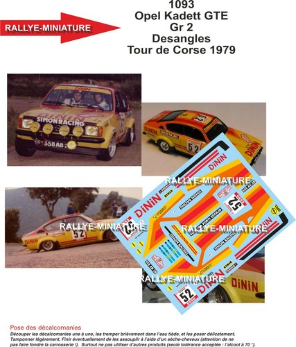 Decals ref 1093 opel - decals,