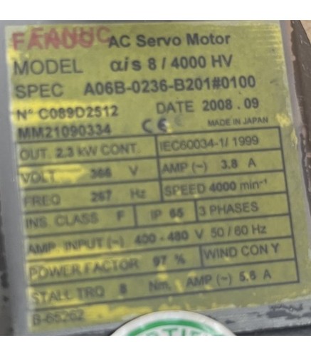 Moteur fanuc a06b 0235 b201 - fanuc, a06b-0235-b201