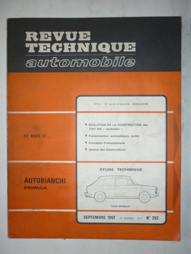 Revue technique automobile - revue, rta