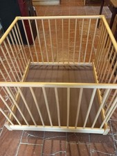 Parc bebe pliant  bois hêtre, marque Herlag, 100 x 100