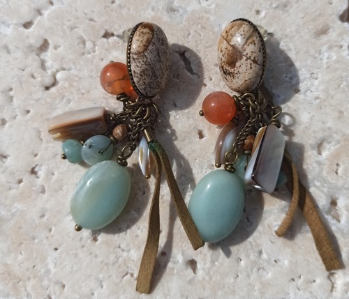 Boucles oreilles pendantes - d'oreilles,