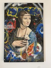 Street Art Pop Art Urbain Peinture Sur Toile Sur Châssis 90x60 Signé Certifié