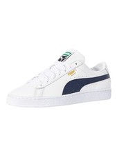 Puma Pour des hommes Baskets classiques en cuir Basket, blanc