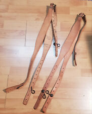 2 brêlages neufs cuir militaire Bretelles suspension WW1  WW2 Indo Algérie 