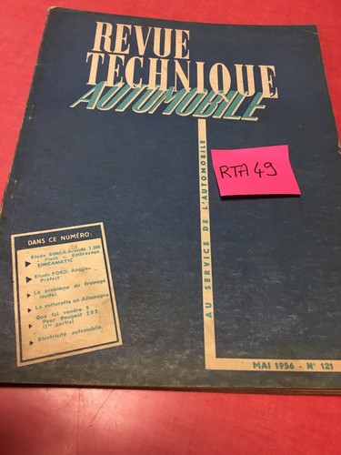 Revue technique automobile - technique,