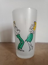 CABU - DANSE LE JERK SIXTIES UN VERRE givré ORANGEADE ILLUSTRATION couleurs