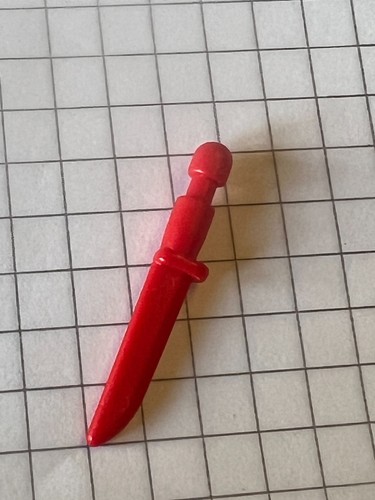 Playmobil couteau rouge - couteau,