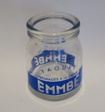 Ancien pot yaourt yoghourt EMMBE old french yogourt 4