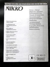 RC RADIOCOMMANDE : NIKKO MANUEL D'UTILISATEUR POUR VOITURE ELEC. 1/24ème - NEUF