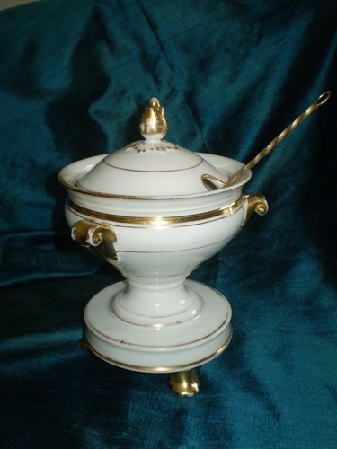 Ancien confiturier porcelaine